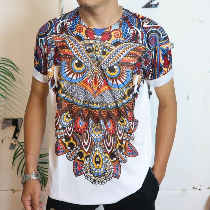 Gambar Size L&XL baju kaos distro printing owl pria trending keren kekinian - L dari Man Store Gallery undefined Tokopedia