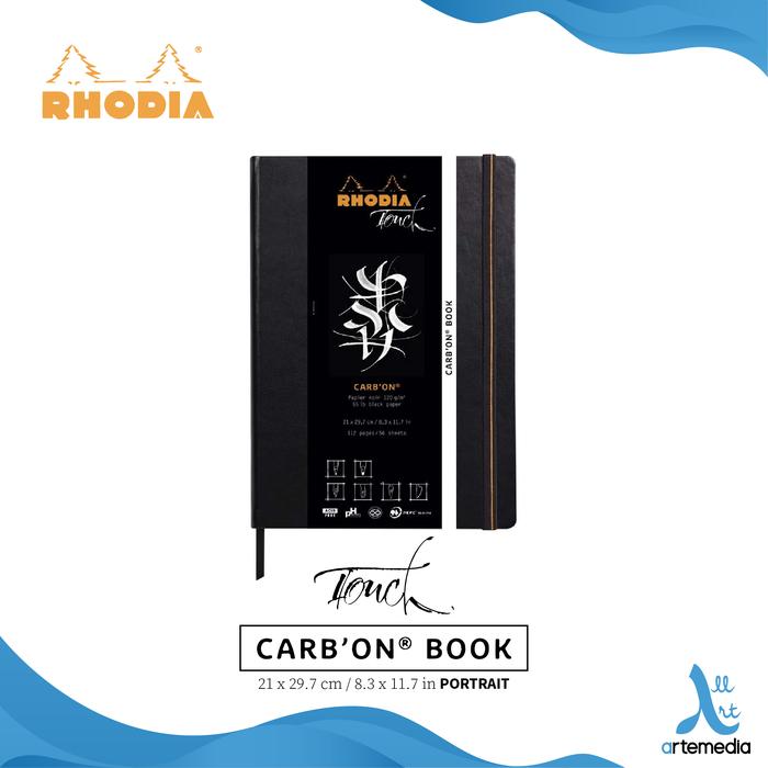 Gambar Buku Sketsa Rhodia Touch A4 CarbOn Black Paper Sketchbook dari Artemedia_NEW undefined Tokopedia