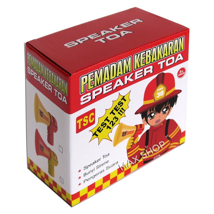 Gambar Mainan Anak Pemadam Kebakaran dan Polisi Speaker TOA Megaphone Sirene - Merah dari Maxshop undefined Tokopedia