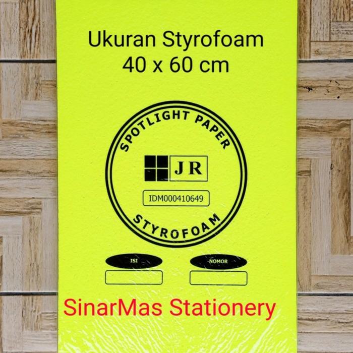 Gambar Sterofoam - Styrofoam - Gabus - Lembaran Warna ukuran 40 x 60 cm - Kuning Stabilo dari Sinar Mas Stationery ATK undefined Tokopedia