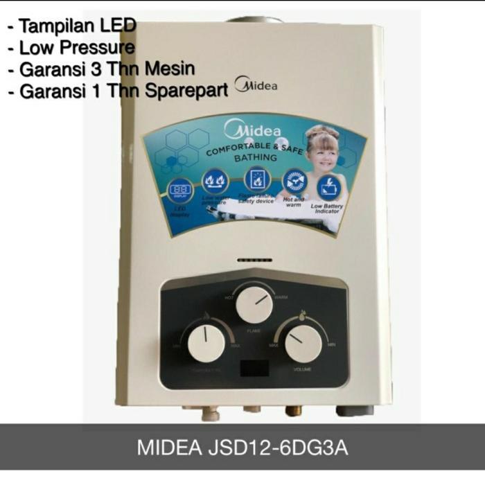 Jual water heater gas midea jsd12 6DG3A - Jakarta Barat - Mitra Sanitary  Jakarta | Tokopedia
