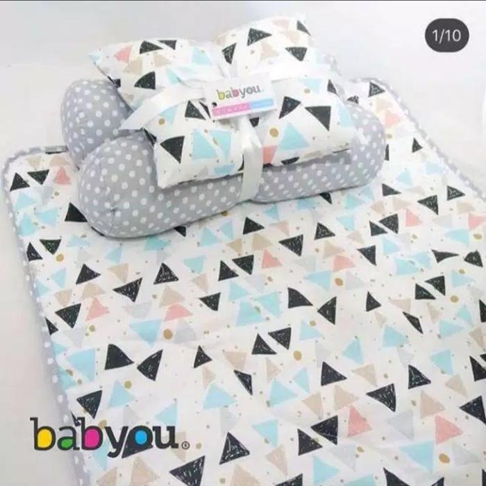 Gambar Matras Perlak Set Babyou Baby You / Bedding Set Guling Bantal Peang/ P - MOONBLANK TOSCA dari kulu-kulu undefined Tokopedia