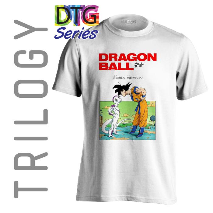 Gambar Kaos Premium - Dragon Ball - Goku vs Frieza - TRILOGY DTG 0355 - ANIME - S dari TRILOGY WEAR undefined Tokopedia