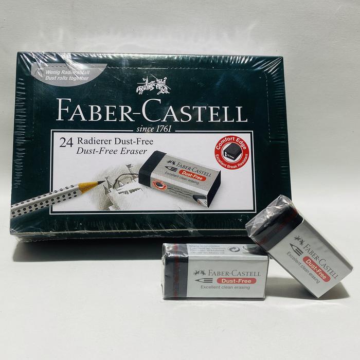 Gambar ERASER / PENGHAPUS FABER CASTELL HITAM BESAR / 1 BOX ISI 24 PCS dari CUNKOKO SERBA ADA undefined Tokopedia