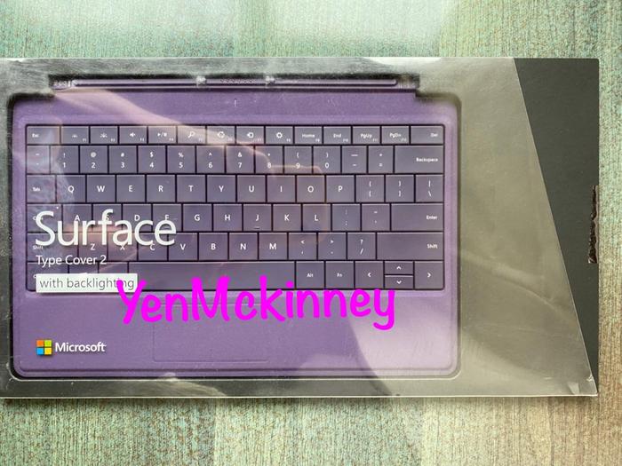 Gambar Microsoft Surface Type Keyboard Pro & Pro 2 (RT & Surface 2)Backlight - Ungu dari Yen McKinney undefined Tokopedia