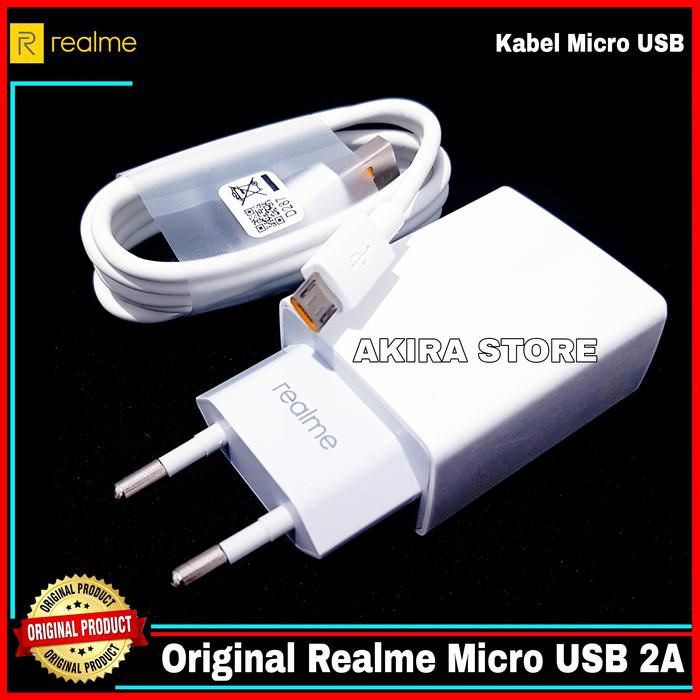 Gambar Charger Realme 3 5 5i 5s Original 100% Micro USB 2A dari Akira Store17 undefined Tokopedia