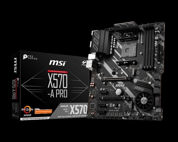 Msi X570-a Pro Am4 Amd Premium X570 Ddr4 Usb32 Sata3