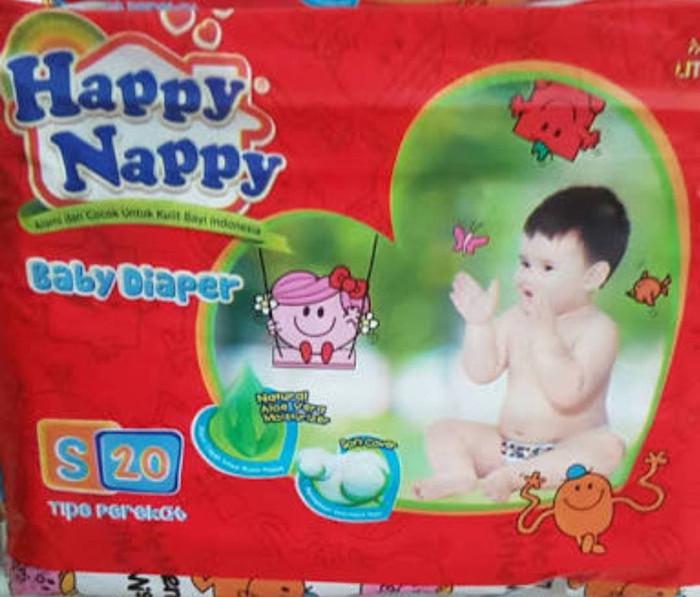 Gambar HAPPY NAPPY DIAPER S 20s/M 20s/L 20s / PEREKAT / DIAPER / POPOK BAYI - S 20s dari Leovirshop undefined Tokopedia