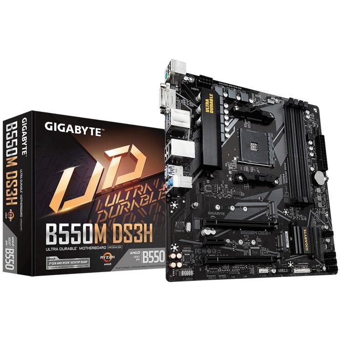GIGABYTE B550M DS3H SOCKET AM4 MOTHERBOARD AMD di Uoistore  Tokopedia