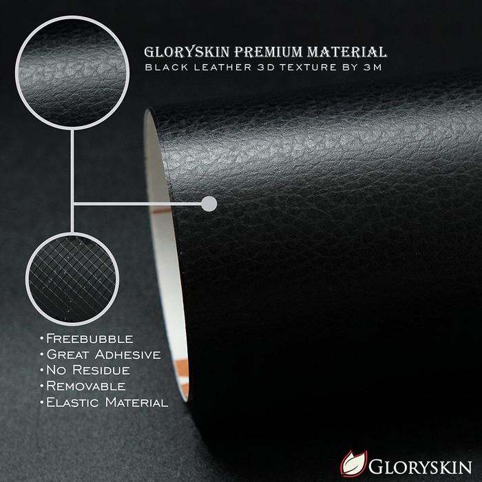 Gambar GlorySkin - Skin for Xiaomi Black Shark 3 Pro - 3M Leather Textures - Black Leather dari Kiseki Skin undefined Tokopedia