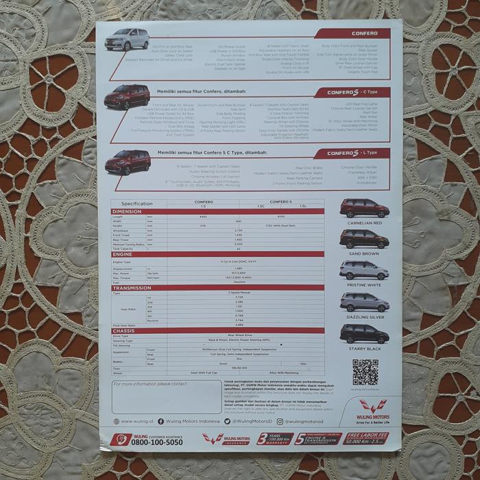 Gambar Brosur mobil Wuling Confero - Sand Brown dari RAF Hobby Store undefined Tokopedia