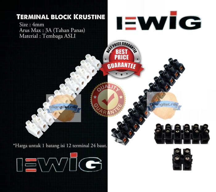 Gambar Terminal Krustin 4mm 3A EWIG Terminal Klustin 4mm (Putih/Hitam) dari Kanglistrik28 undefined Tokopedia
