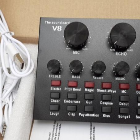 Gambar Soundcard audio interface V8 To Bigo or Smule dari Kedai Sound GH undefined Tokopedia