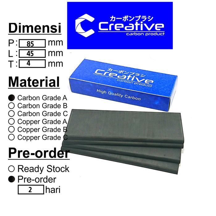Gambar carbon vane 85x45x4mm dari Creative Carbon Product undefined Tokopedia