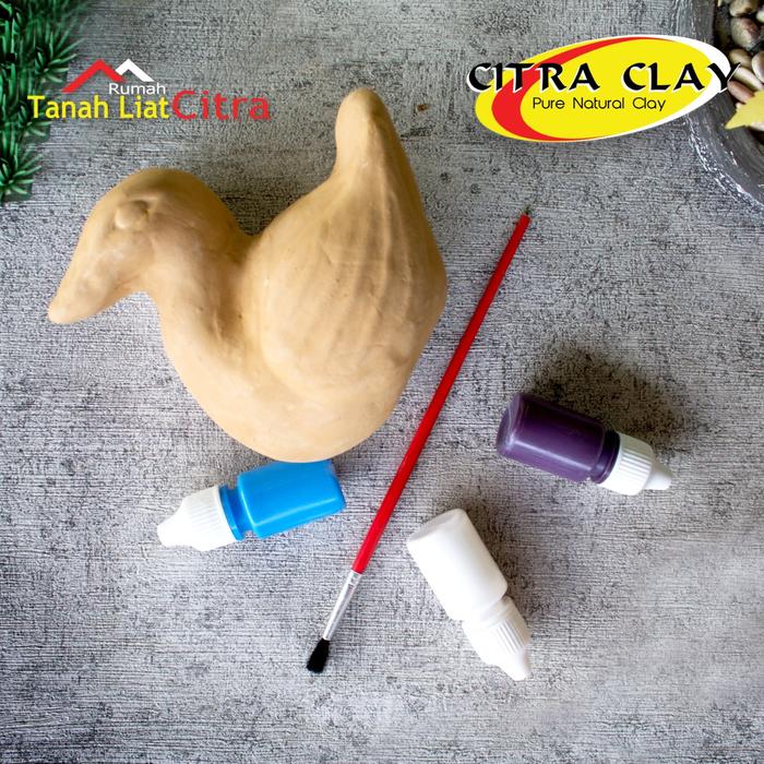 Gambar Tanah Liat / Paket mewarnai ( karya tanah liat + Cat warna 3 pcs ) dari Universalmart_NEW undefined Tokopedia