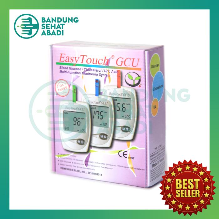 Gambar ALAT TES CEK GCU Easy Touch 3 in 1 Gula Darah GDS Asam Urat Kolestrol dari Bandung Sehat Abadi undefined Tokopedia