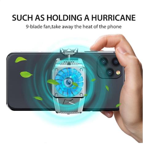 Gambar Kipas Pendingin HP Portabel Dengan Model Snap-On Untuk Smartphone - Hitam, No Battery dari Domelton Store undefined Tokopedia