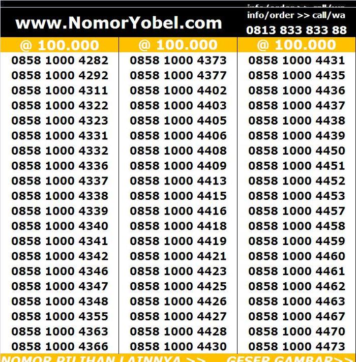 Gambar Nomor cantik indosat kartu perdana im3 mentari ooredoo harga 150rb dari NomorYobel undefined Tokopedia