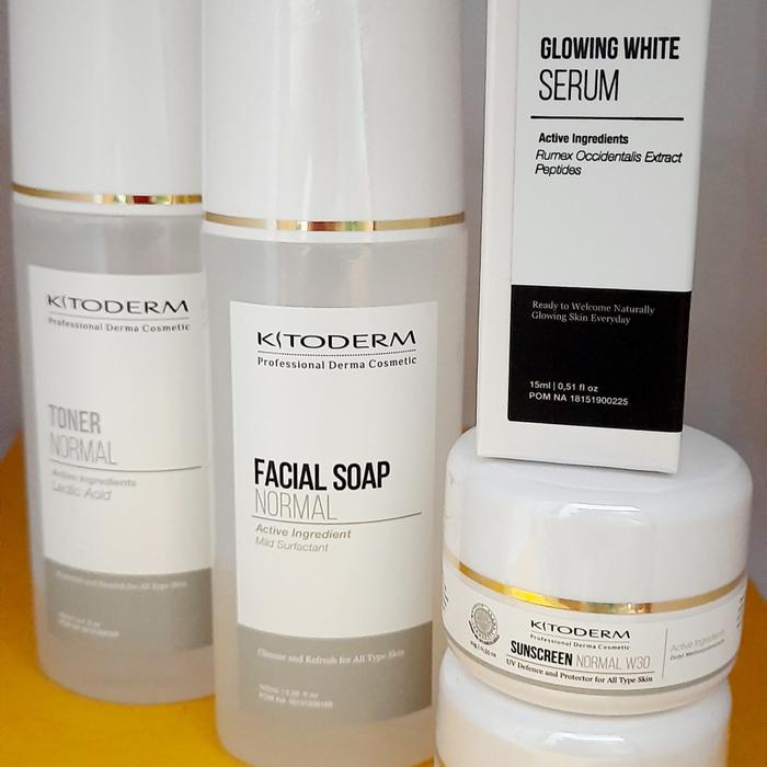 Gambar paket whitening kitoderm kulit normal - paket glo sss dari JJVAN SHOP undefined Tokopedia