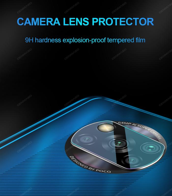 Jual Premium Tempered Glass Camera Anti Gores Kamera Pocophone