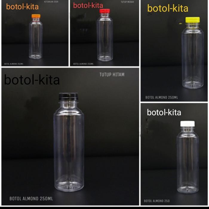 Gambar BOTOL ALMOND 250ml / Botol Plastik 250ml / botol murah isi 100pcs dari BOTOL-KITA undefined Tokopedia