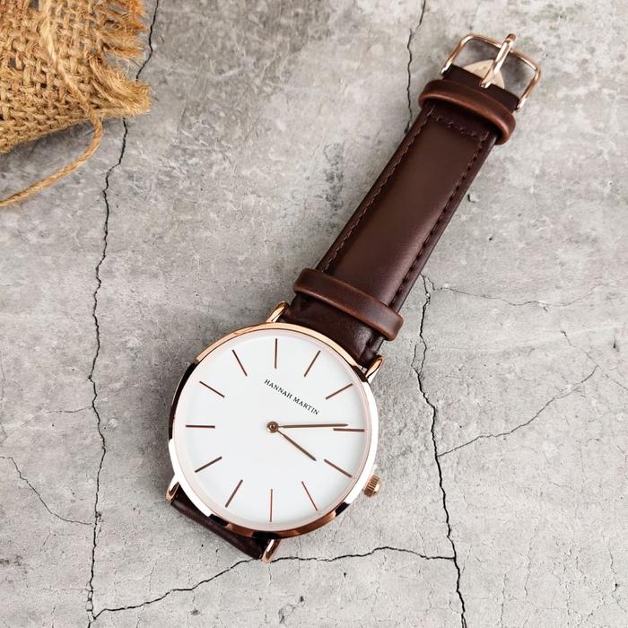 Gambar Jam Tangan Pria | Men's watch Hannah Martin Original Simple Design - JA2 dari DISEN_NEW undefined Tokopedia
