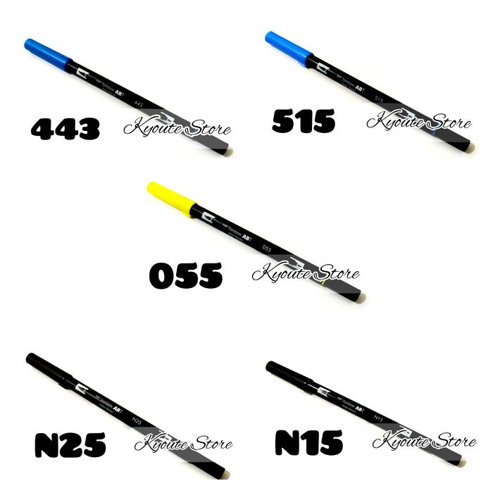 Jual Tombow ABT Dual Brush Pen 443 515 055 N25 N15 Lettering