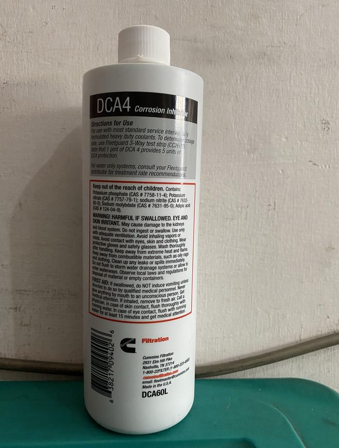 Jual water coolant radiator DCA4 Original Fleetguard 473 ml Kota