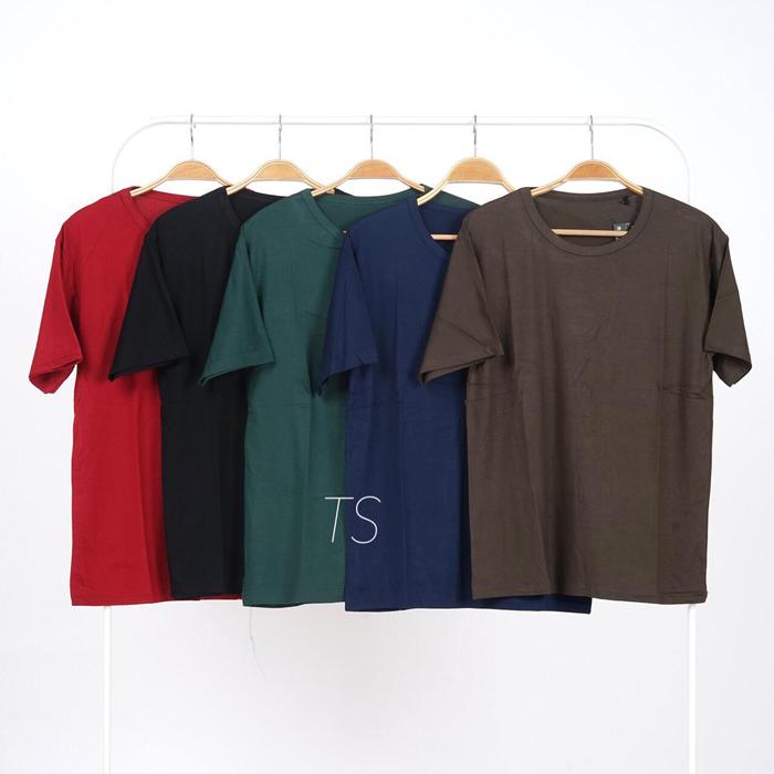 Gambar Kaos Polos Spandek Rayon - Navy, M dari The 45 undefined Tokopedia