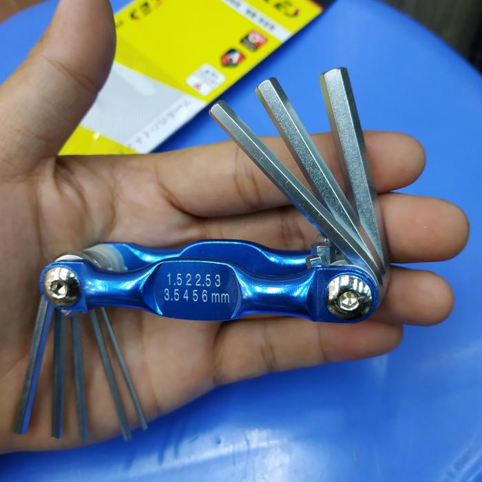 Gambar KUNCI L SET 8 IN 1 HAND TOOLS KUNCI L LIPAT dari Jefry sparepart ac undefined Tokopedia