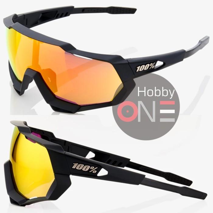 Gambar Speedtrap 100% Soft Tact Black Hiper Red- Kacamata Sport Sepeda dari Hobby One Specialty undefined Tokopedia