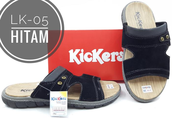 Gambar Fashion Sandal Pria Merk Kickers Terbaru kode LK-05 - Hitam, 39 dari majujayashop1 undefined Tokopedia
