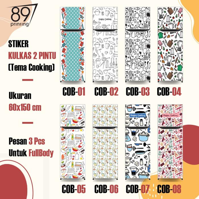 Gambar Stiker Kulkas 2 Pintu - Cooking dari CV. 89 Printing undefined Tokopedia