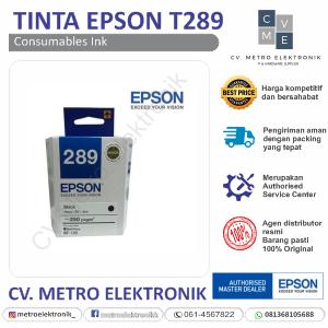 Jual TINTA CATRIDGE EPSON T289 BLACK C13T289190 ORIGINAL ASLI WF-100 - Kota  Medan - CV. Metro Elektronik | Tokopedia