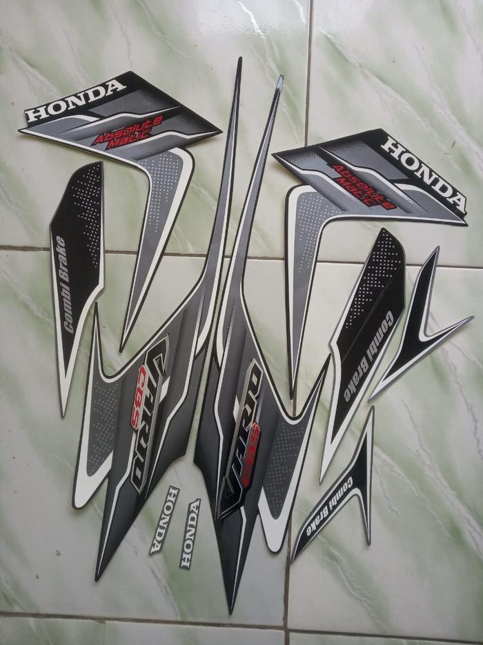Gambar stiker striping honda vario CBS 110 2009 2010 - Hitam dari erul percetakan undefined Tokopedia