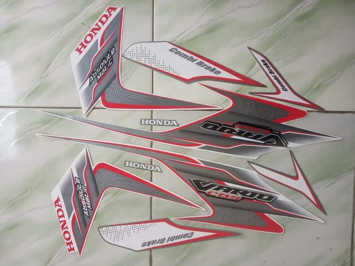 Gambar stiker striping honda vario CBS 110 2009 2010 - Putih dari erul percetakan undefined Tokopedia