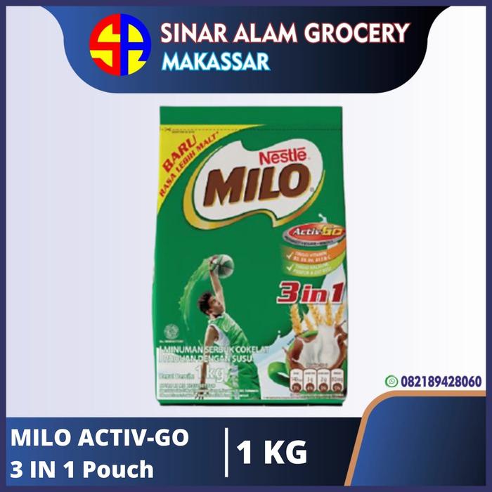 Gambar MILO ACTIV-GO 3 IN 1 Pouch 1 Kg dari Sinar Alam Grocery undefined Tokopedia