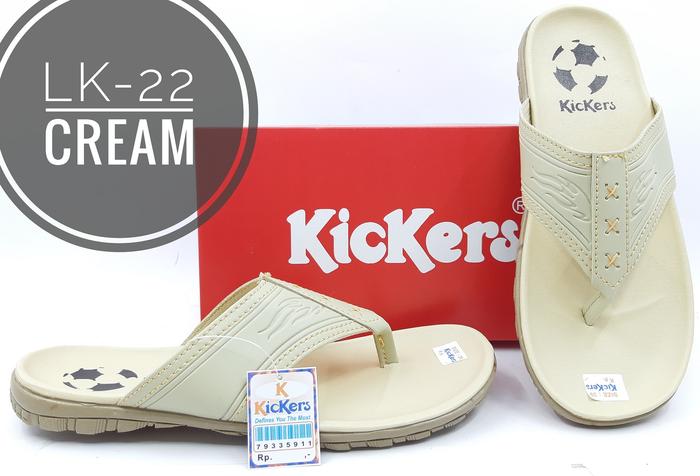 Gambar Fashion Sandal Pria Merk Kickers Kode LK-22 - cream, 41 dari majujayashop1 undefined Tokopedia