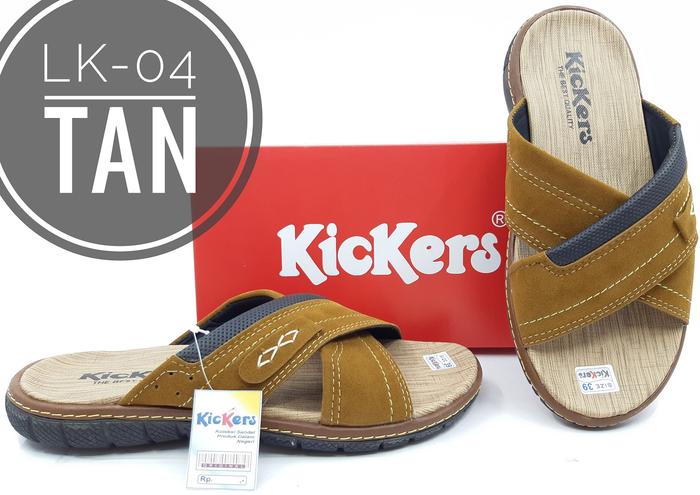 Gambar Fashion Sandal Pria Terbaru Termurah Merk Kickers Kode LK-04 - Tan, 39 dari majujayashop1 undefined Tokopedia