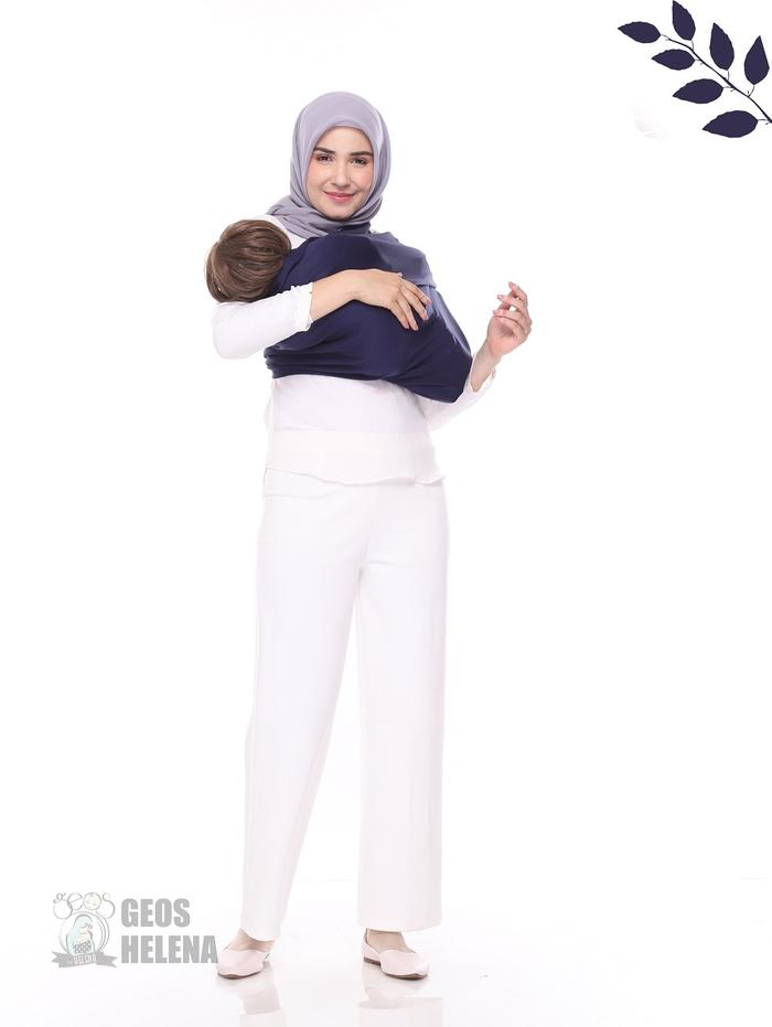 Gambar GEOS HELENA NAVY PREMIUM!! GENDONGAN KAOS / GENDONGAN BAYI KEKINIAN - S dari SR12Herbal undefined Tokopedia