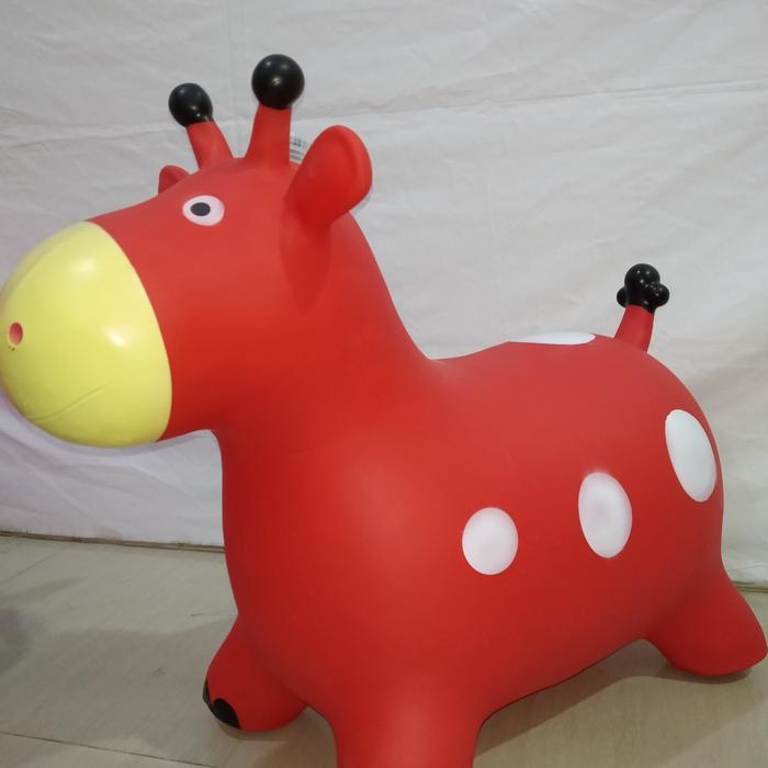 Gambar Animal Jumping music karet motif Domba (SNI) / Mainan Kuda Kudaan Anak - Merah dari Grosir_Toys undefined Tokopedia