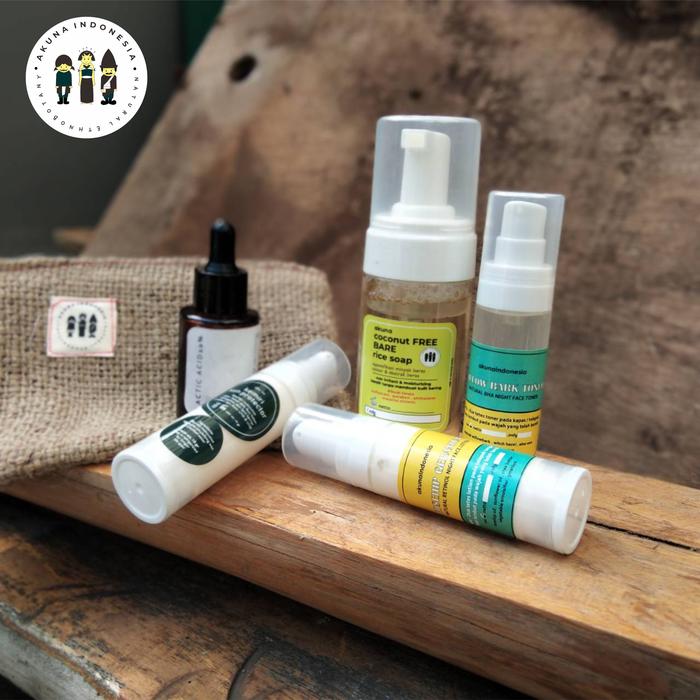 Gambar Skin Routine Package - Rice Foam A dari Akuna indonesia undefined Tokopedia