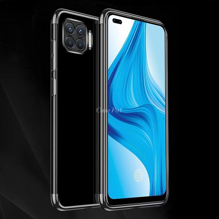 Gambar Case Oppo Reno 4F Case Plating Premium Softcase - Hitam dari toko besar accessories undefined Tokopedia