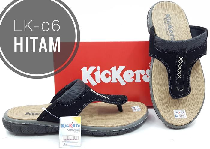 Gambar Fashion Sandal Pria Merk Kickers Kode LK-06 - Hitam, 42 dari majujayashop1 undefined Tokopedia