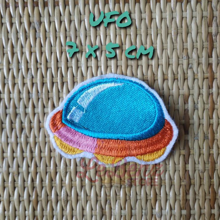 Gambar Patch Bordir Jahit Space - UFO dari LeBenz Store undefined Tokopedia