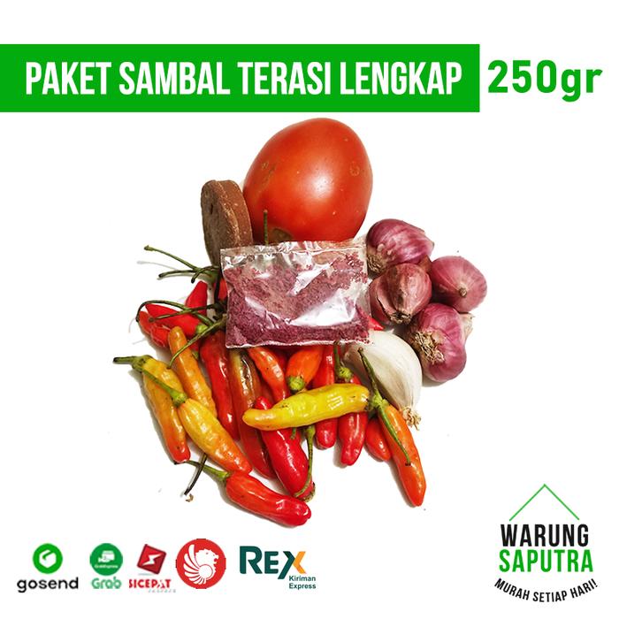 Gambar Paket Sambal / Sambel Terasi Lengkap 250g - Terasi Merah dari Warung Saputra undefined Tokopedia