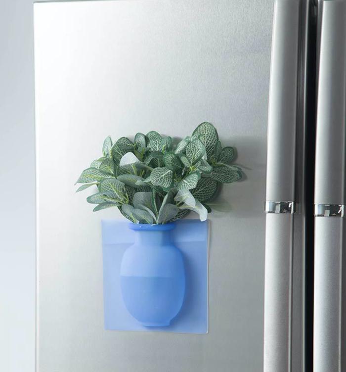 Gambar Vas Bunga Silikon Hiasan Dinding Magic Silicone Vase Dekorasi Rumah - Biru Muda dari OrangeShopGo undefined Tokopedia