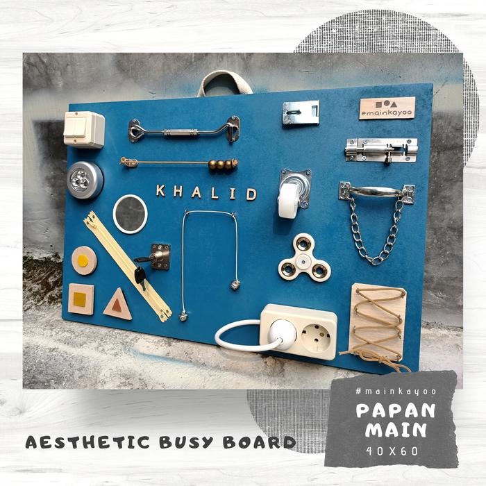 Gambar AESTHETIC BUSY BOARD 40x60, Mainan Edukasi Anak #mainkayoo - standard dari mainkayoo undefined Tokopedia