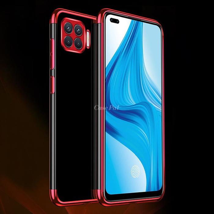 Gambar Case Oppo Reno 4F Case Plating Premium Softcase - Merah dari toko besar accessories undefined Tokopedia