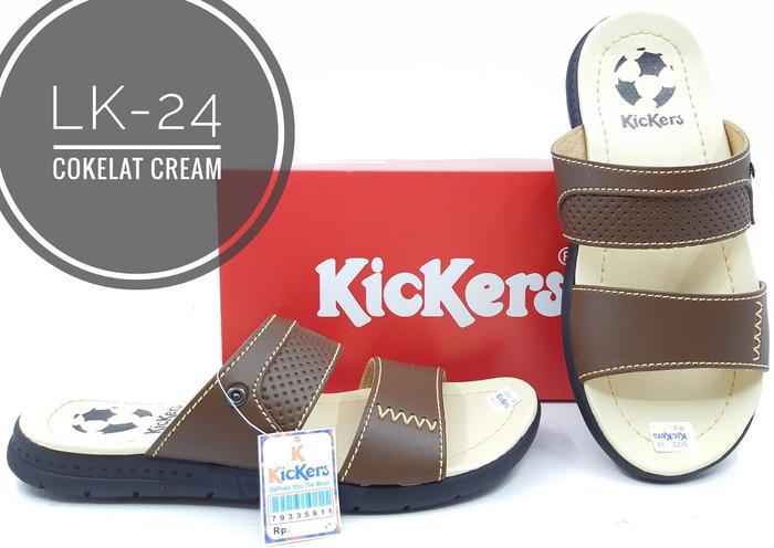 Gambar Sandal Fashion Pria Merk Kickers Kode LK-24 - coklat, 39 dari majujayashop1 undefined Tokopedia